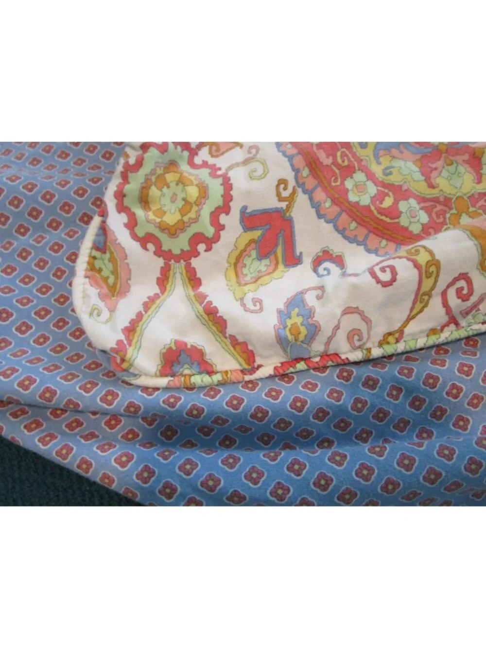 Vintage Lauren Ralph Lauren Full Queen Reversible Duvet Cover Paisley Floral